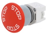 Comutator de Siguranță 22mm Roșu