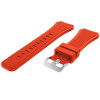 Curea silicon compatibila Pebble Time Steel, telescoape Quick Release, 22mm, Portocaliu, Very Dream