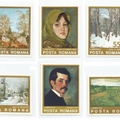 România, LP 871/1975, Reproduceri de artă - i. Andreescu, MNH