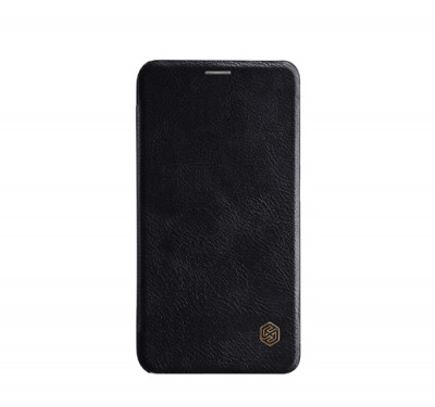 Husa Telefon Nillkin, Samsung Galaxy J4, Qin Leather Case, Black foto