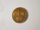 Cehoslovacia 10 Haleru 1922 in stare foarte buna cu patina deosebita