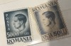Timbre Mihai 5000 si 50 lei, Stampilat