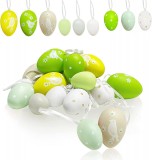 Set de 21 oua pentru Paste Bseical, plastic, multicolor, 4/5/6 cm