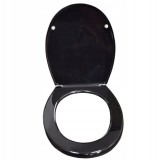 Capac wc, model standard, negru, cersanit, Sepio