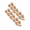 Set 10 bucati Brida rotativa, CREM, 42 x 22 mm