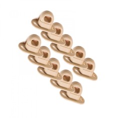 Set 10 bucati Brida rotativa, CREM, 42 x 22 mm