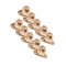 Set 10 bucati Brida rotativa, CREM, 42 x 22 mm