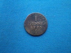 1 PFENNIG 1775/C SAXONIA