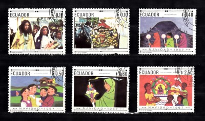 A12 S2 5 - Timbre foarte vechi - Ecuador - sarbatori foto