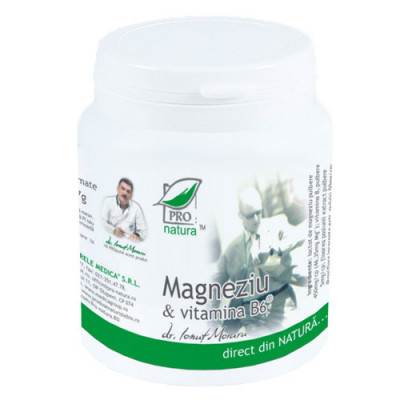 Magneziu cu Vitamina B6 150 capsule Medica foto