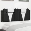 Pernă pentru tăblie pat, negru și alb, 152cm, piele artificială
