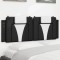 Pernă pentru tăblie pat, negru și alb, 152cm, piele artificială