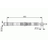 Conducta / cablu frana BMW Seria 3 Cupe (E36) (1992 - 1999) BOSCH 1 987 476 002
