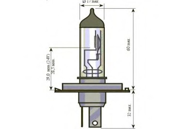 Bec Far H4 24V 75/70W P43t Sct 45435 202167 foto