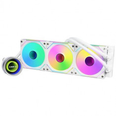 Cooler CPU Lian Li Galahad II 360 Trinity SL-INF, iluminare ARGB, 3x 120mm, 2100 rpm, PWM (Alb)