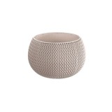 Ghiveci decorativ pentru flori, rotund, cafeniu, 29x19.5 cm, Splofy Bowl GartenVIP DiyLine, Prosperplast