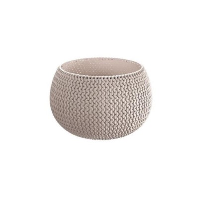 Ghiveci decorativ pentru flori, rotund, cafeniu, 29x19.5 cm, Splofy Bowl foto