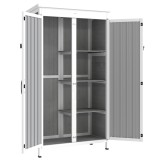 Outsunny Dulap de Exterior pentru Unelte cu 3 Rafturi Detasabile | Aosom Romania