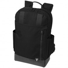 Rucsac Laptop, Everestus, CU, 15.6 inch, 300D poliester cu tarpaulin, negru, saculet de calatorie si eticheta bagaj incluse foto