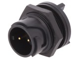 Conector Circular Buccaneer 4000 2 PIN Aurit THT