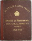 REVISTA PRESEI - PUBLICATIUNE LUNAR ILUSTRATA , COLEGAT DE 12 NUMERE , APARUTE INTRE NOIEMBRIE 1920 SI OCTOMBRIE 1921 , ANII I si II , NUMERELE 1 - 1