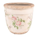 Set 2 ghivece flori ceramica Flowers 18x17 cm