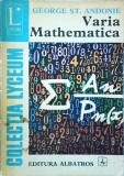 George St. Andonie - Varia mathematica