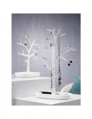 Suport bijuterii copacel Trinket Tree L alb foto