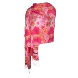 Esarfa casmir dama F, Dacali, ciclam inchis, 185 x 75 cm