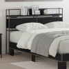 VidaXL Tăblie de depozitare cu raft Stejar negru 150 cm Lemn compozit
