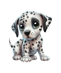 Sticker decorativ Dalmatian, Alb, 65 cm, 5570ST foto