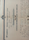 Cumpara ieftin Certificat de absolvire , Liceul Matei Basarab , Bucuresti 1921