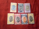 Serie mica Etiopia 1928 Rege si Regina Zeoditu stamp si nestampilate