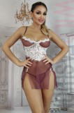 Cumpara ieftin LRZ14-2112 Desu sexy din plasa fi dantela