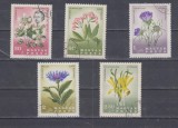 A12 S4 5 - Timbre foarte vechi - Ungaria - flori, Flora, Stampilat