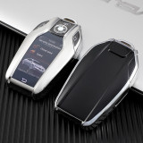 Husa Cheie Inteligenta BMW cu display TPU Gri ( BMW SERIA 7, X5,X6 ) AutoProtect KeyCars, Oem