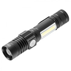 Lanterna reincarcabila prin USB, 3.7V Li-Ion, 800lm 2in1 CREE T6, LED 99-033