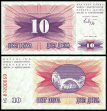 !!! BOSNIA - HERTEGOVINA - 10 DINARI 1992 - P 10 - UNC