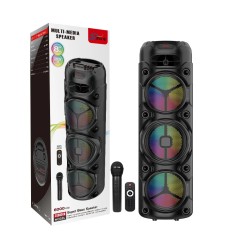 Boxa portabila ZQS8308, 180W PMPO, BT/FM/AUX/USB, RGB, microfon foto