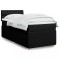 vidaXL Pat box spring cu saltea, negru, 90x190 cm, textil 3289620