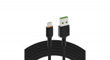 Green Cell Cablu de date și &icirc;ncărcare USB cu raze - Micro USB 200cm portocaliu cu iluminare LED Ultra Charge &icirc;ncărcare rapidă suport QC 3.0