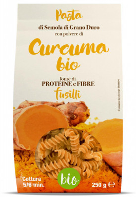 Paste fusilli BIO din grau dur si curcuma Tradizioni Padane foto