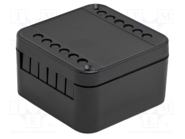 Carcasă cutie de conexiuni ELBAG 44mm x 44mm x 25mm neagră