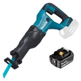 Makita DJR186Z + BL1830B - Fierastrau sabie 32 mm + Acumulator Li-Ion 18 V 3 Ah