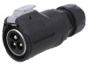 Conector circular mufă 3 PIN tată aurit 28 02