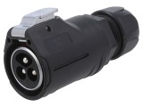 Conector circular mufă 3 PIN tată aurit 28 02
