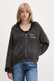 Vans cardigan din bumbac culoarea gri, VN000Q2ABLK1
