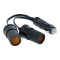 Priza auto dubla Carpoint cu 2 iesiri separate 2 x 12 V max. 8A, cablu de 11cm si fisa bricheta