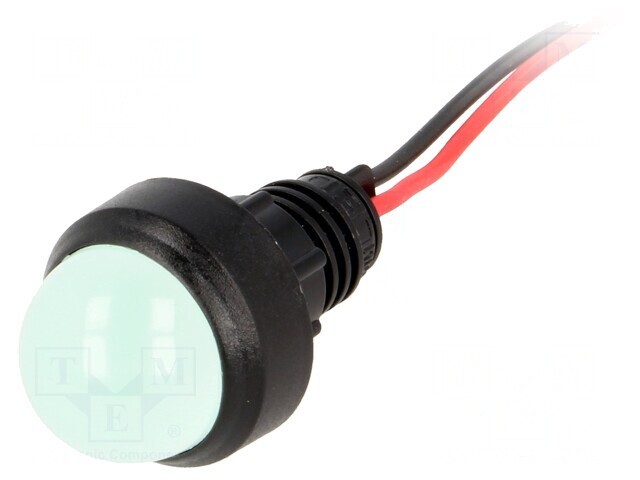 Lampa LED de Control Verde 220VDC &Oslash;13mm IP40