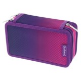 Penar echipat 31 piese 3 fermoare Dip Dye, culoare mov / roz